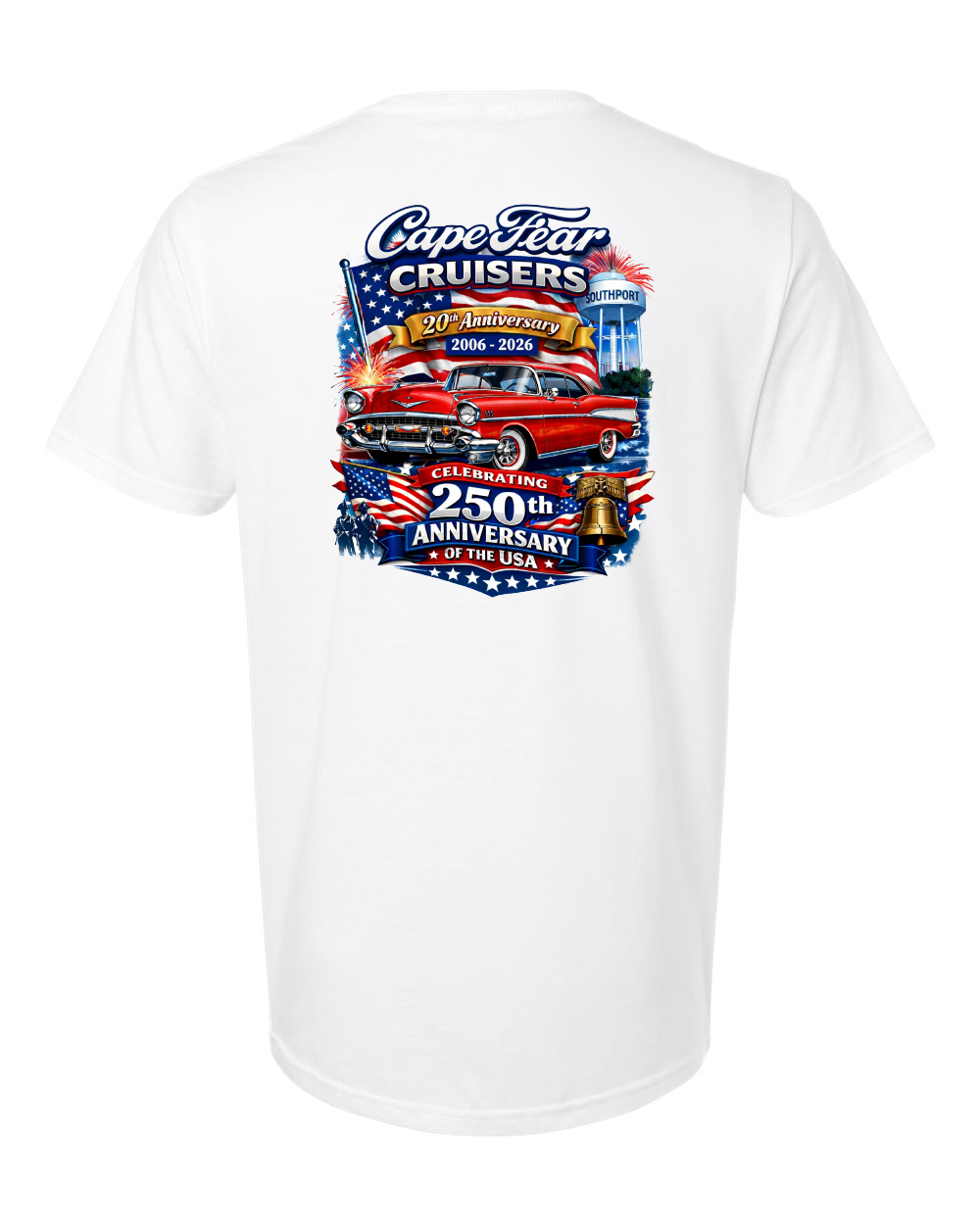 Cape Fear Cruisers 20th Anniversary YOUTH Softstyle® T-Shirt - 64000 (click for more colors)