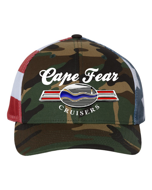 Cape Fear Cruisers USA Richardson Printed Mesh Trucker Cap - #112PM (click for more colors)