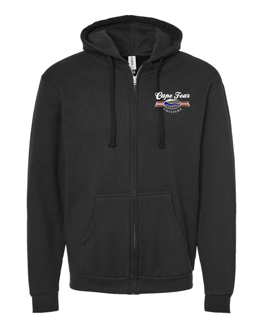 Cape Fear Cruisers Classic Unisex Full-Zip Hooded Sweatshirt - 331 (click for more colors)
