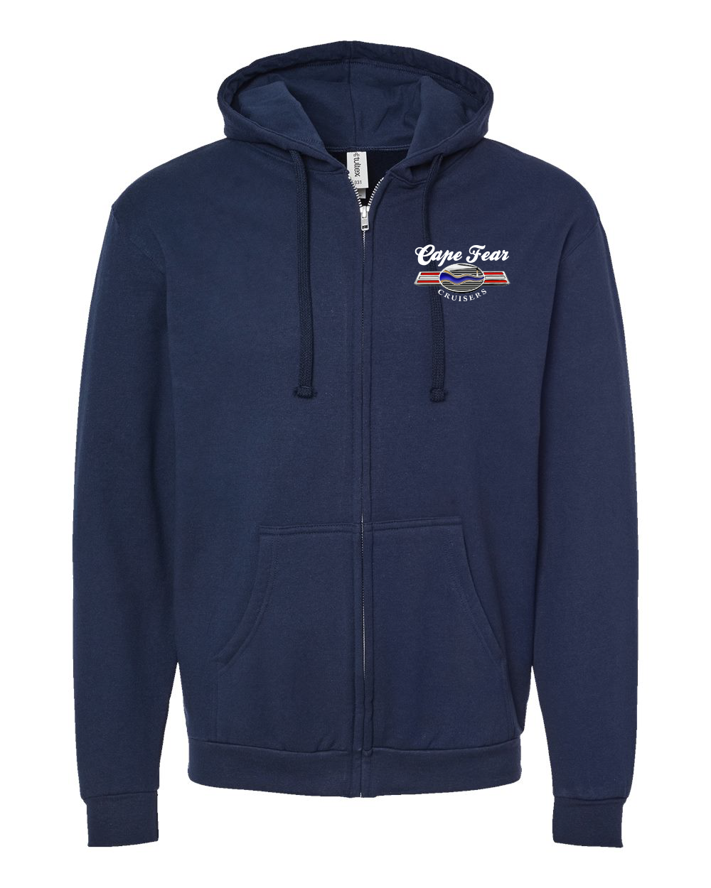 Cape Fear Cruisers Classic Unisex Full-Zip Hooded Sweatshirt - 331 (click for more colors)