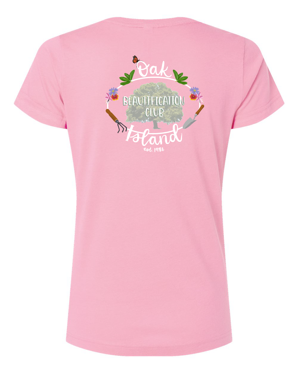 Oak Island Beautification Club Women's V-Neck T-Shirt (Click for more ...