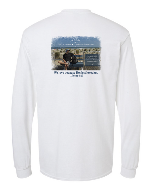 Live Like Liam with Scripture Unisex Cotton Long Sleeve T-Shirt - 5400 (Click for more colors)
