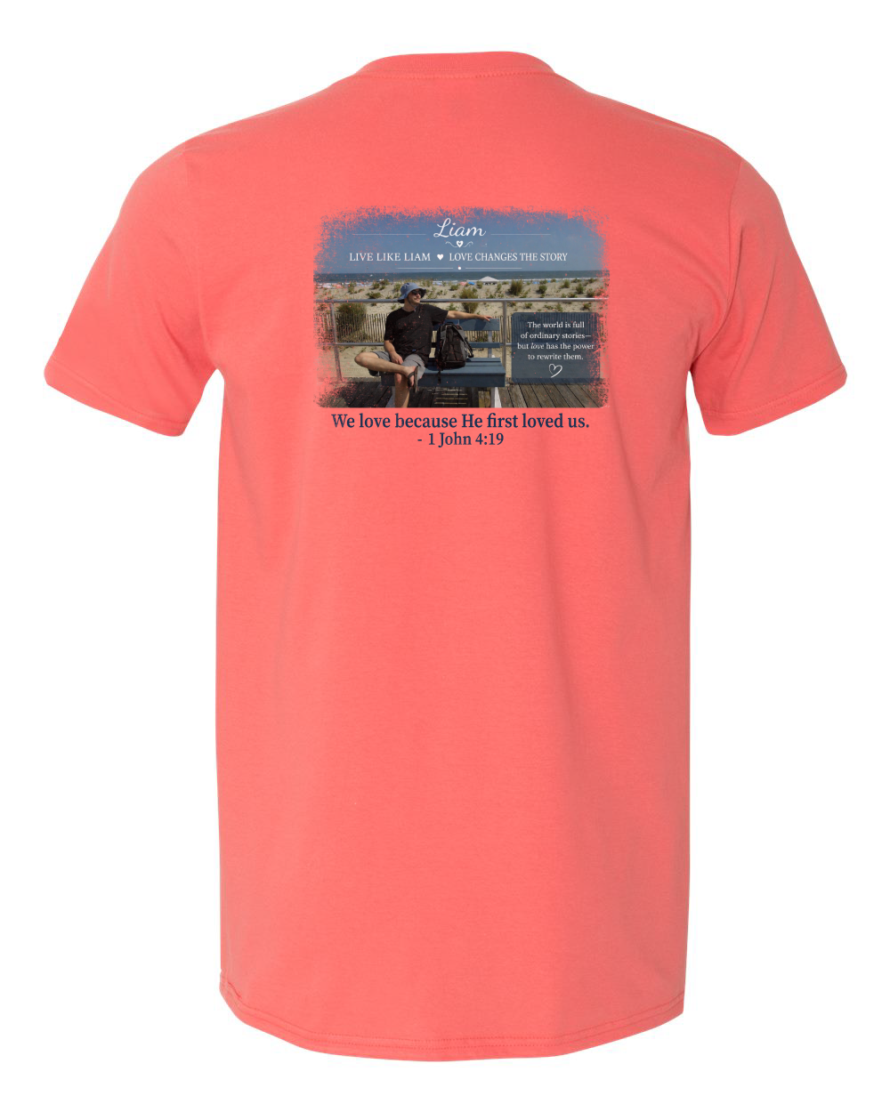 Live Like Liam with Scripture Unisex Softstyle® T-Shirt - 64000 (click for more colors)