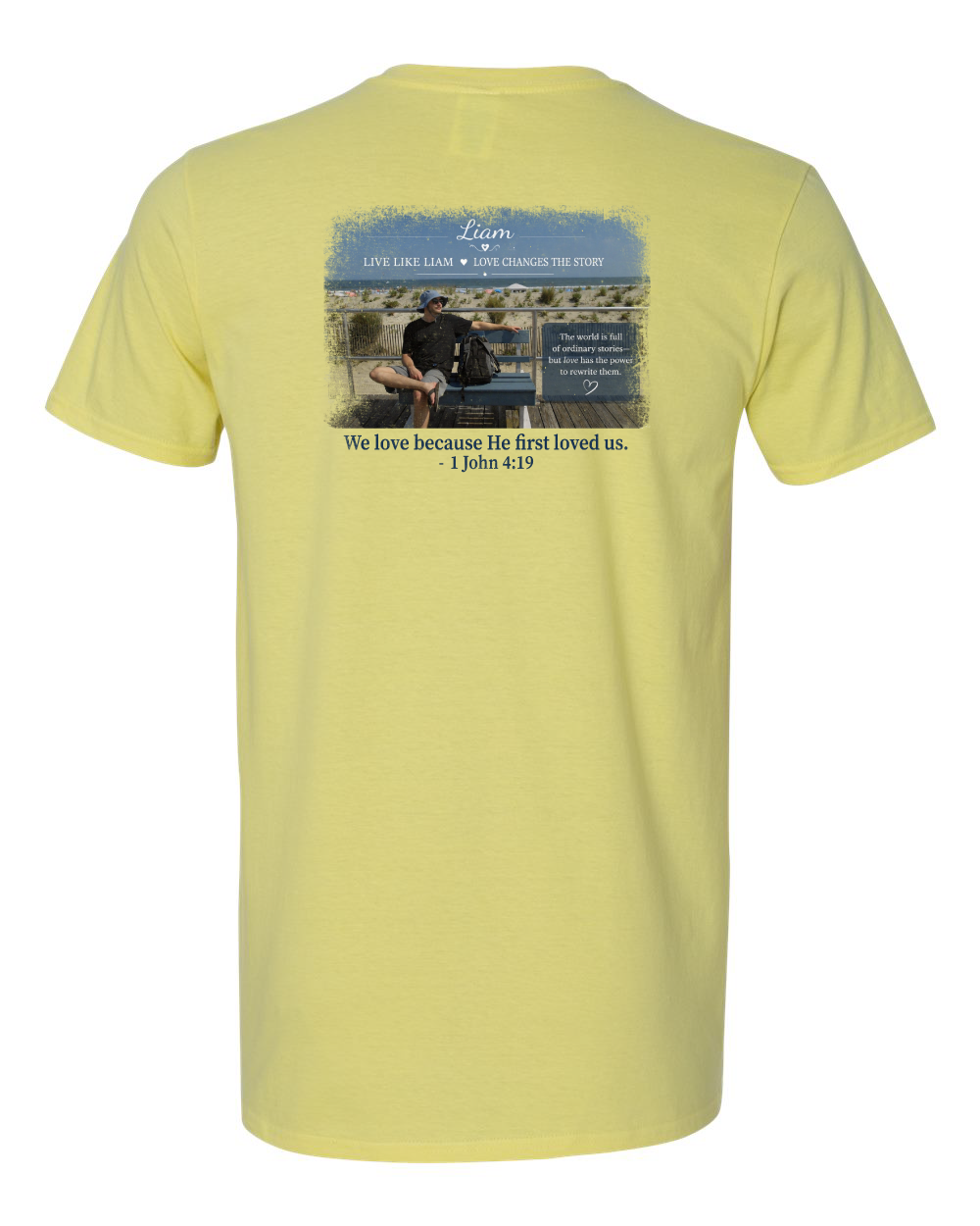 Live Like Liam with Scripture Unisex Softstyle® T-Shirt - 64000 (click for more colors)
