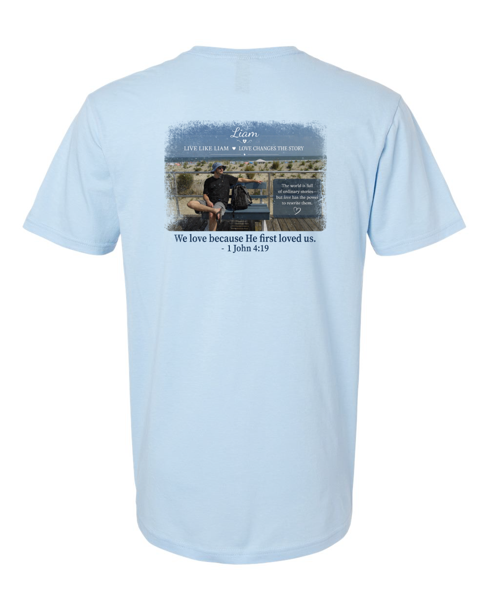 Live Like Liam with Scripture Unisex Softstyle® T-Shirt - 64000 (click for more colors)