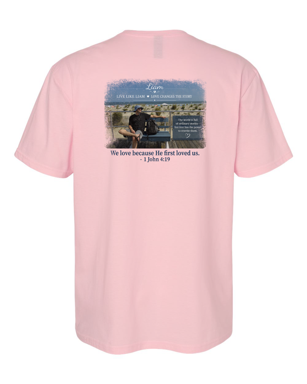 Live Like Liam with Scripture Unisex Softstyle® T-Shirt - 64000 (click for more colors)