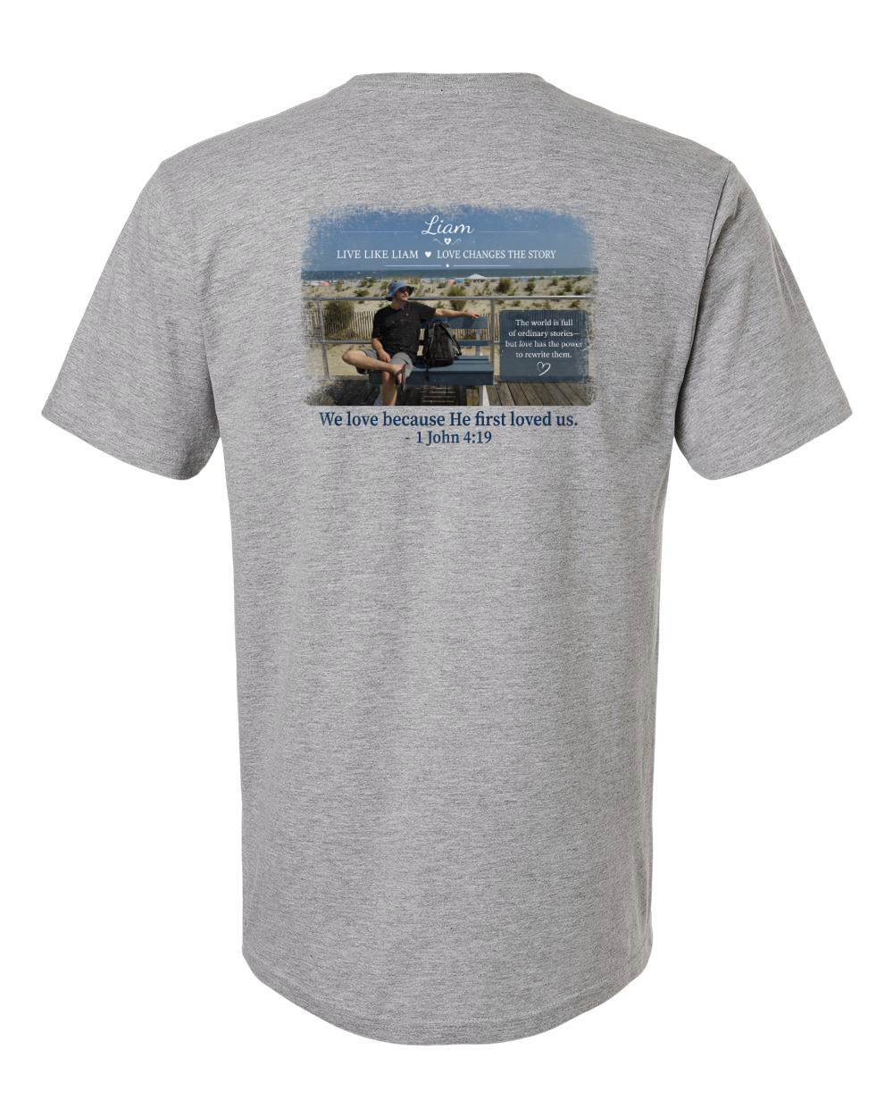Live Like Liam with Scripture Unisex Softstyle® T-Shirt - 64000 (click for more colors)