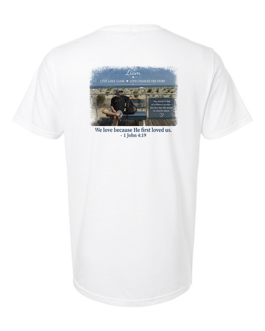 Live Like Liam with Scripture Unisex Softstyle® T-Shirt - 64000 (click for more colors)