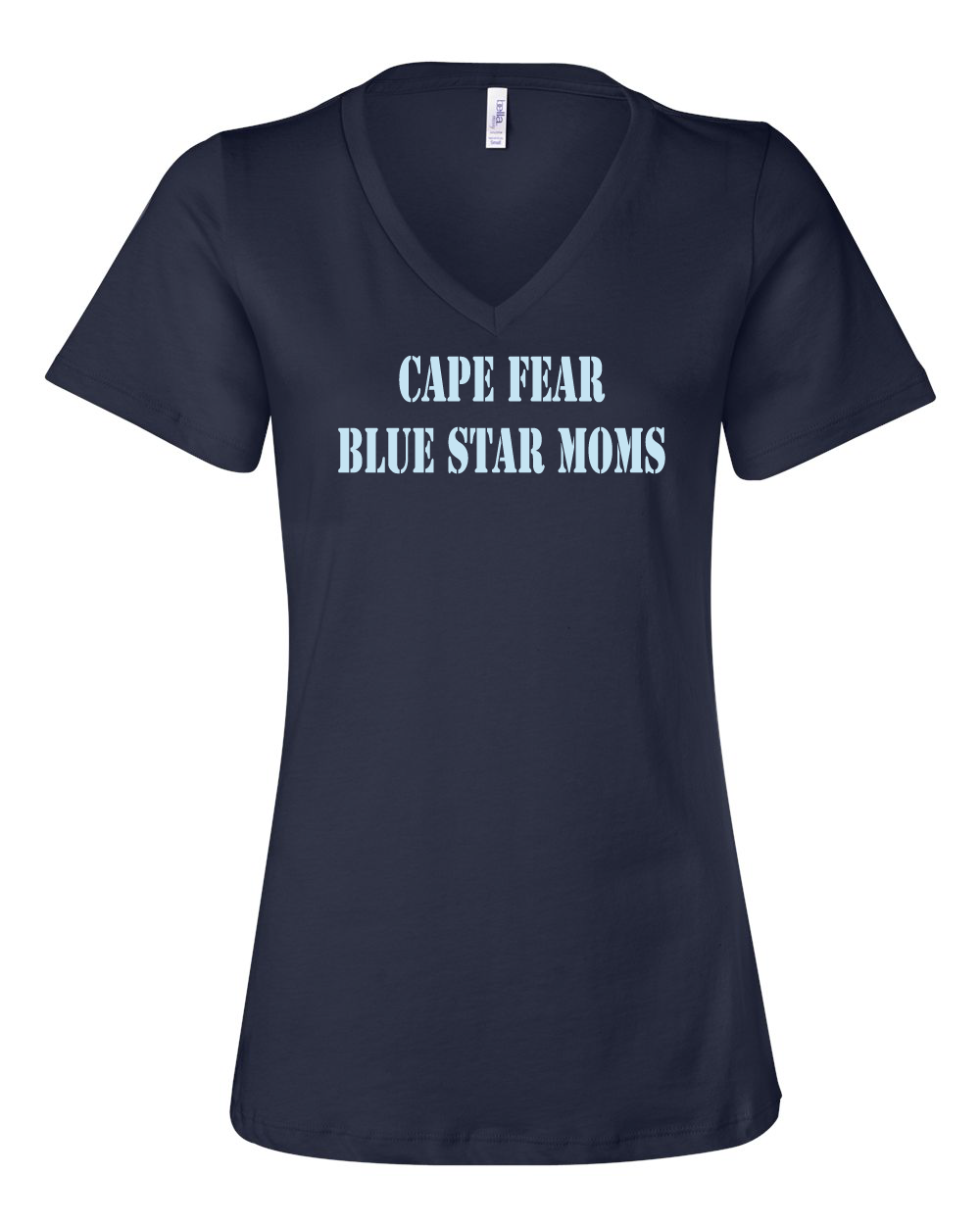 Blue Star Moms Bella Canvas Women’s Relaxed Jersey V-Neck Tee (click for more colors)