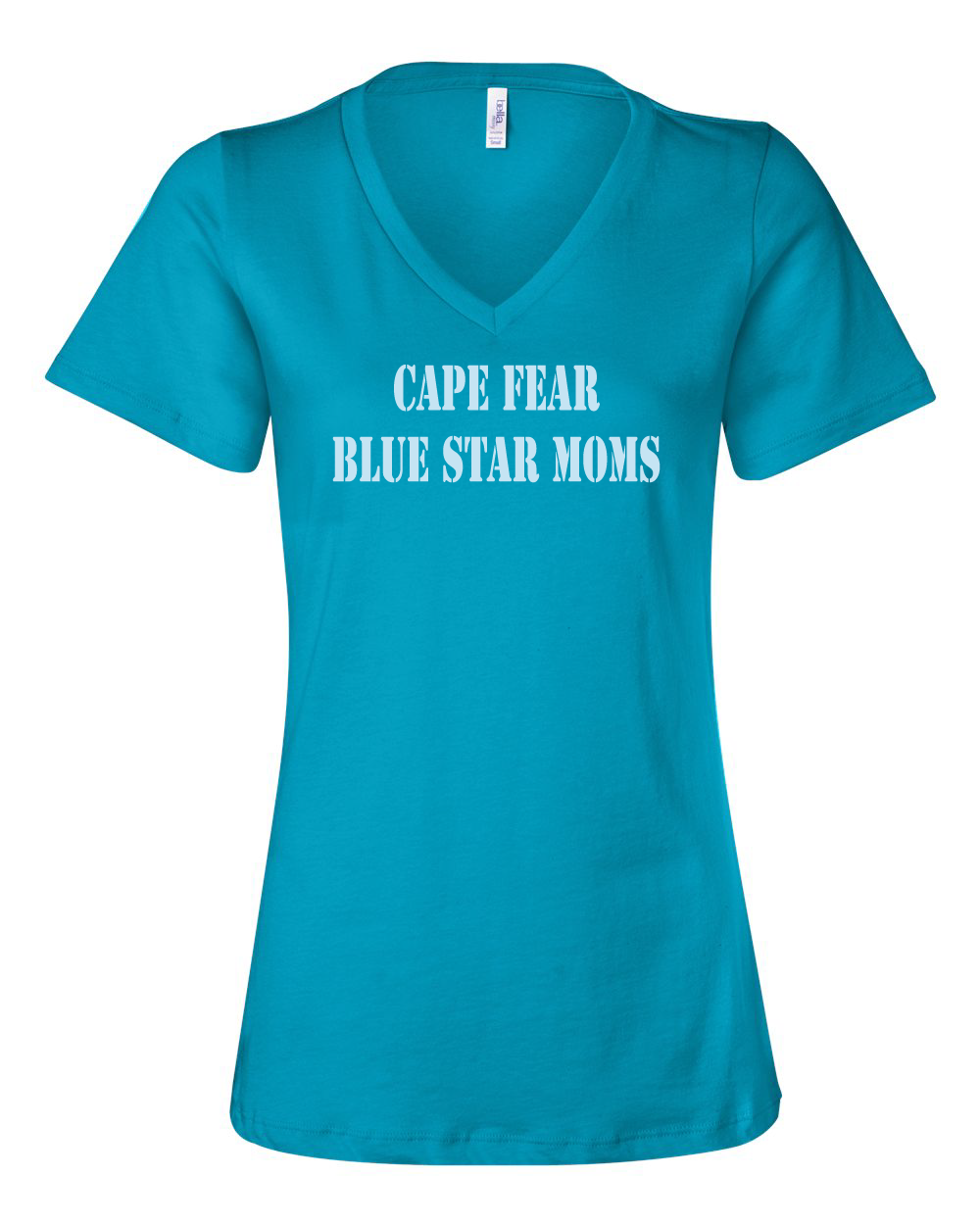 Blue Star Moms Bella Canvas Women’s Relaxed Jersey V-Neck Tee (click for more colors)