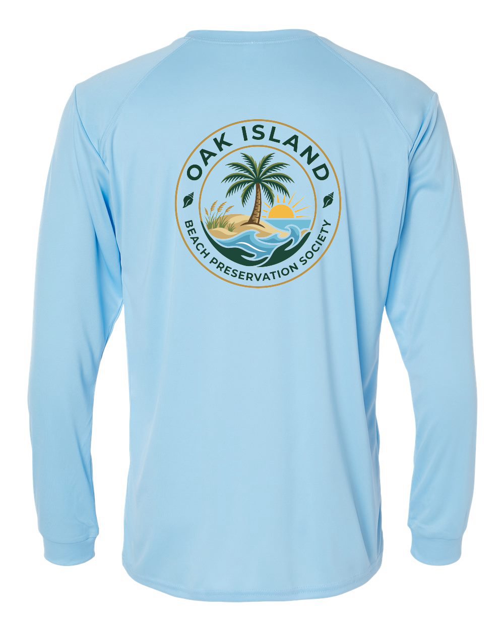 Oak Island Beach Preservation New Design Unisex Long Islander Performance Long Sleeve T-Shirt - 210 (click for more colors)