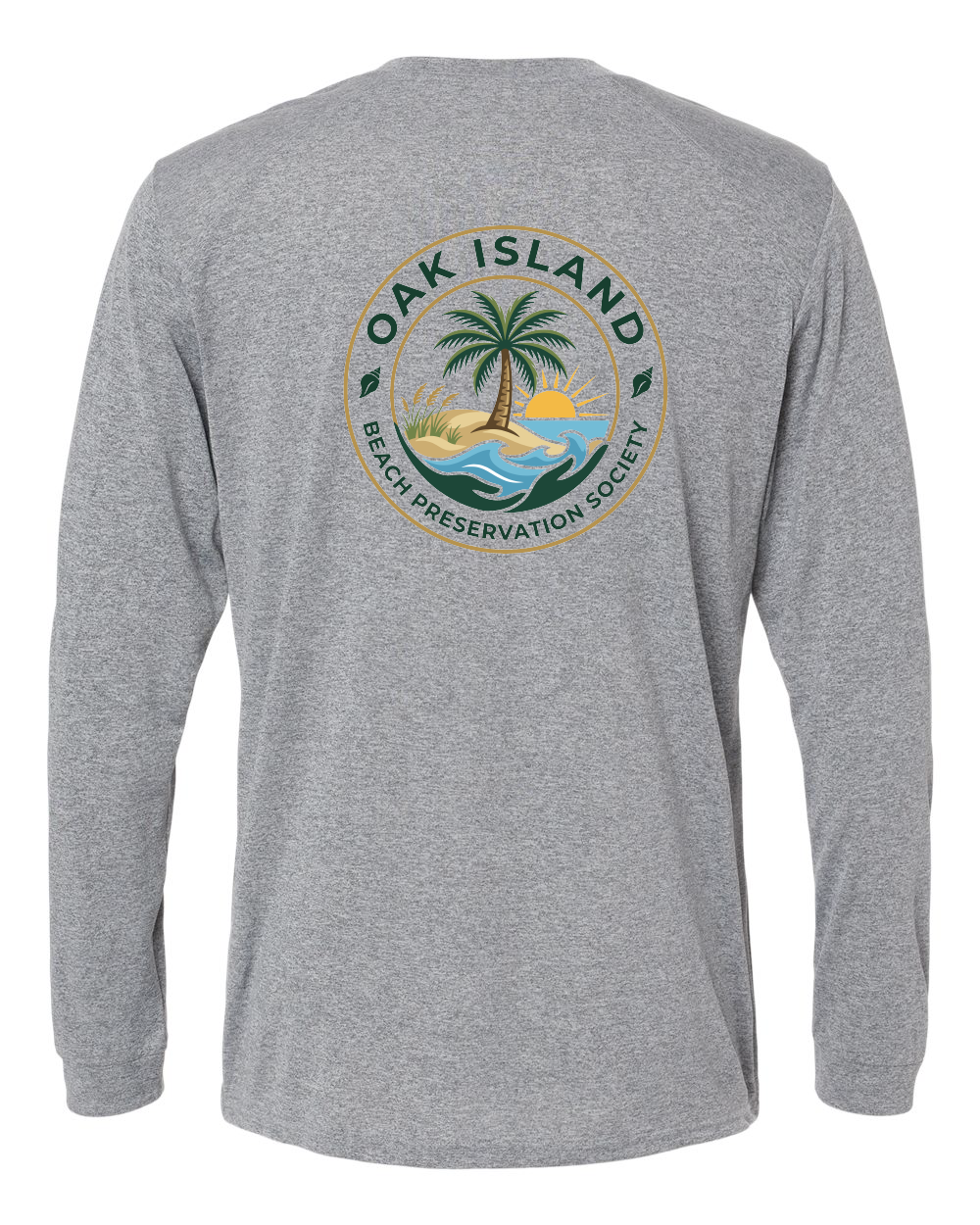 Oak Island Beach Preservation New Design Unisex Long Islander Performance Long Sleeve T-Shirt - 210 (click for more colors)