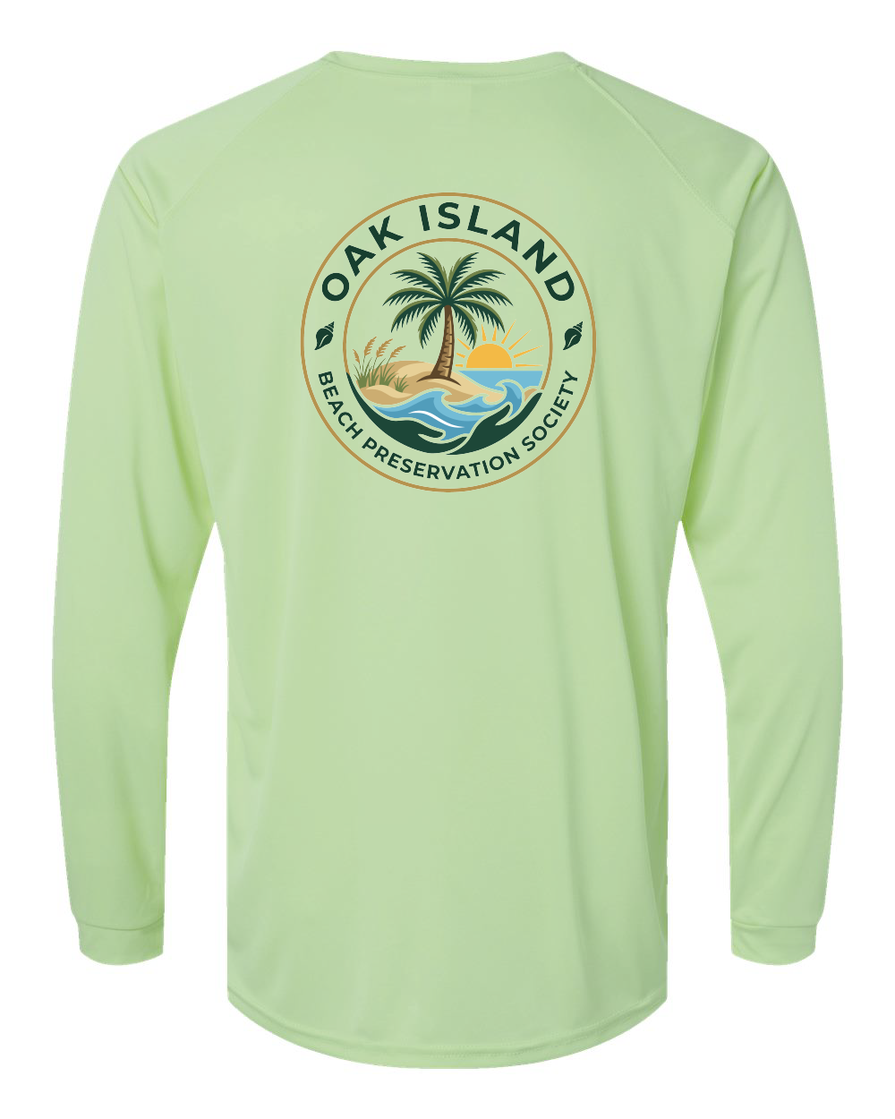Oak Island Beach Preservation New Design Unisex Long Islander Performance Long Sleeve T-Shirt - 210 (click for more colors)