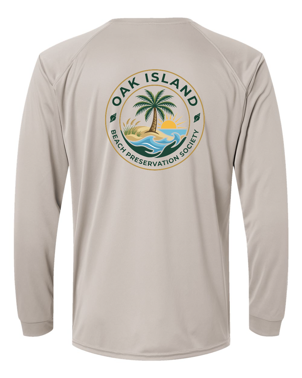 Oak Island Beach Preservation New Design Unisex Long Islander Performance Long Sleeve T-Shirt - 210 (click for more colors)
