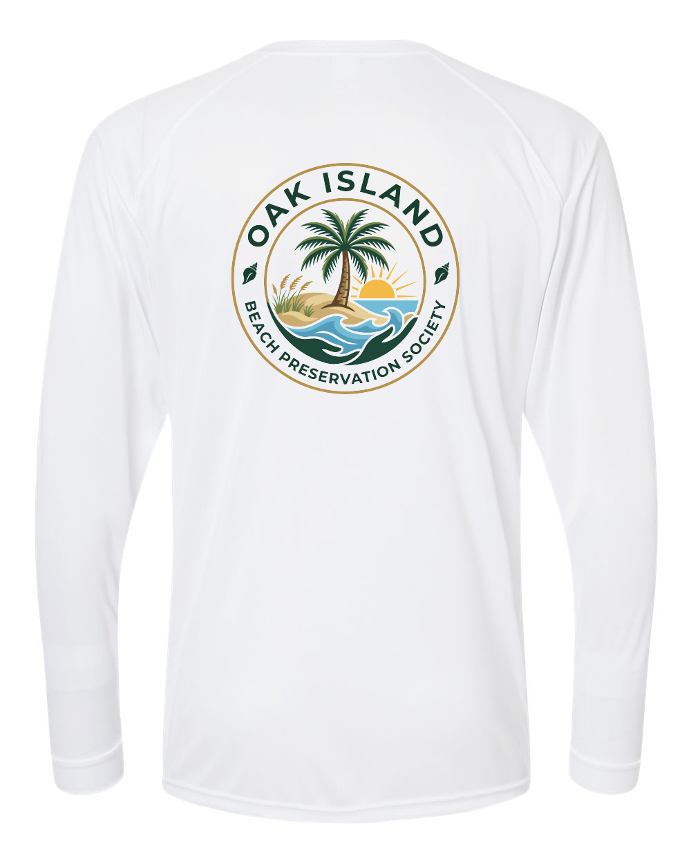 Oak Island Beach Preservation New Design Unisex Long Islander Performance Long Sleeve T-Shirt - 210 (click for more colors)