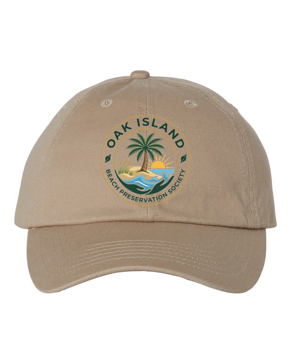 Oak Island Beach Preservation New Design Bio-Washed Classic Dad Hat - VC300A (click for more colors)