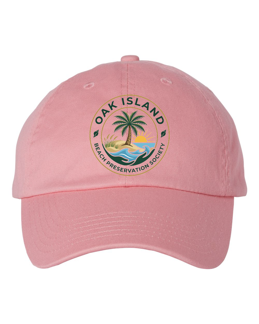 Oak Island Beach Preservation New Design Bio-Washed Classic Dad Hat - VC300A (click for more colors)