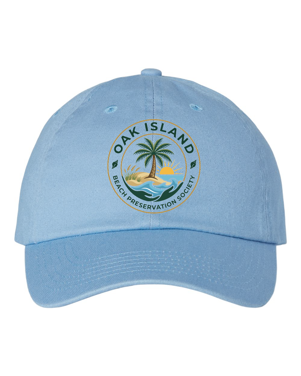 Oak Island Beach Preservation New Design Bio-Washed Classic Dad Hat - VC300A (click for more colors)