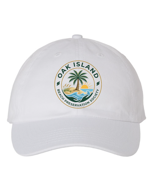Oak Island Beach Preservation New Design Bio-Washed Classic Dad Hat - VC300A (click for more colors)