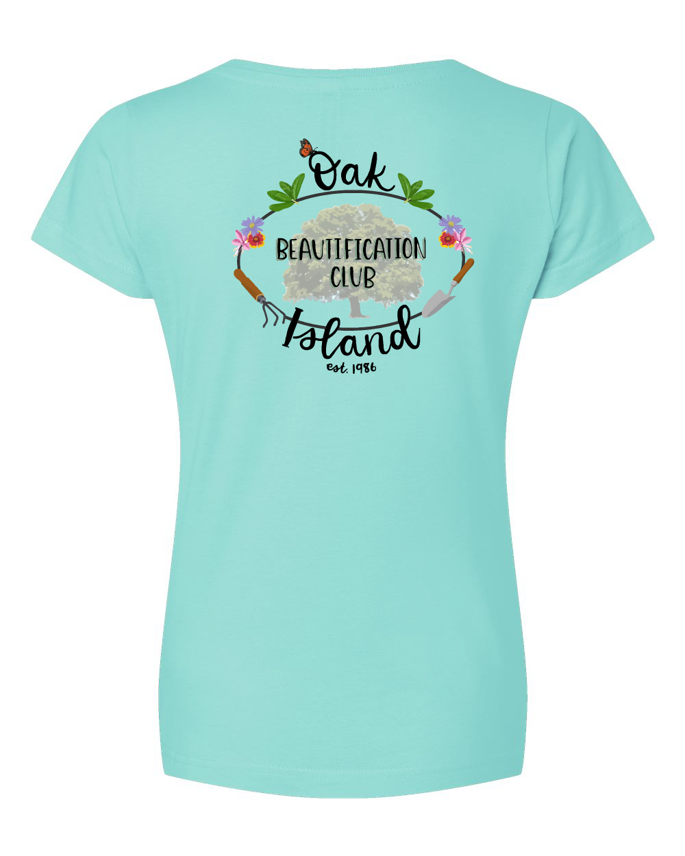 Oak Island Beautification Club Women's V-Neck T-Shirt (Click for more ...