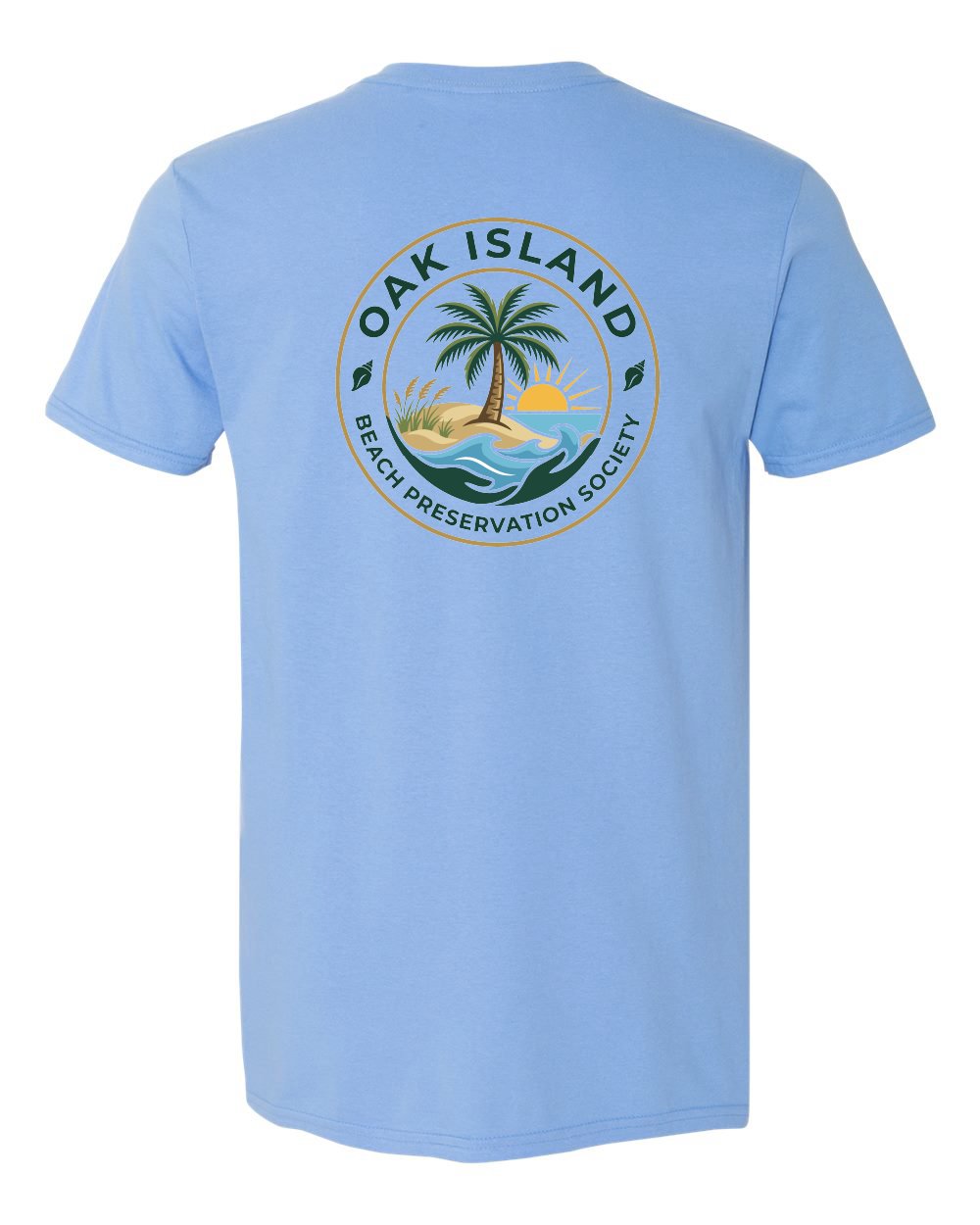 Oak Island Beach Preservation New Design Unisex Softstyle® T-Shirt - #64000 (click for more colors)