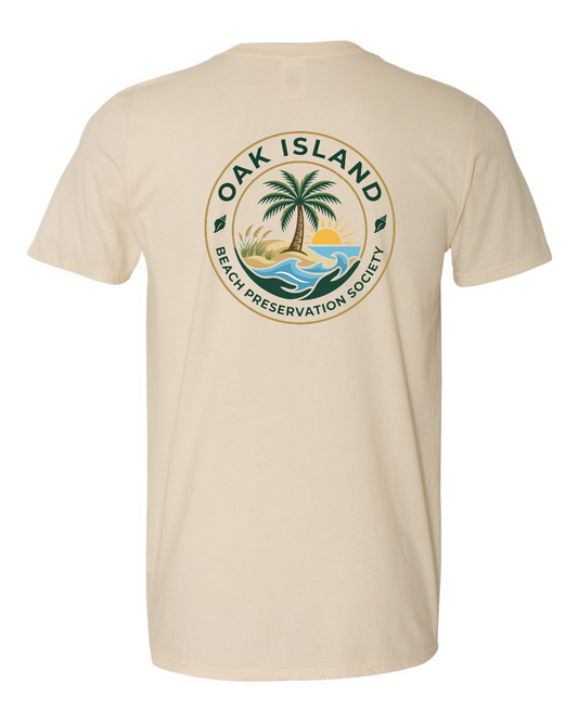 Oak Island Beach Preservation New Design Unisex Softstyle® T-Shirt - #64000 (click for more colors)