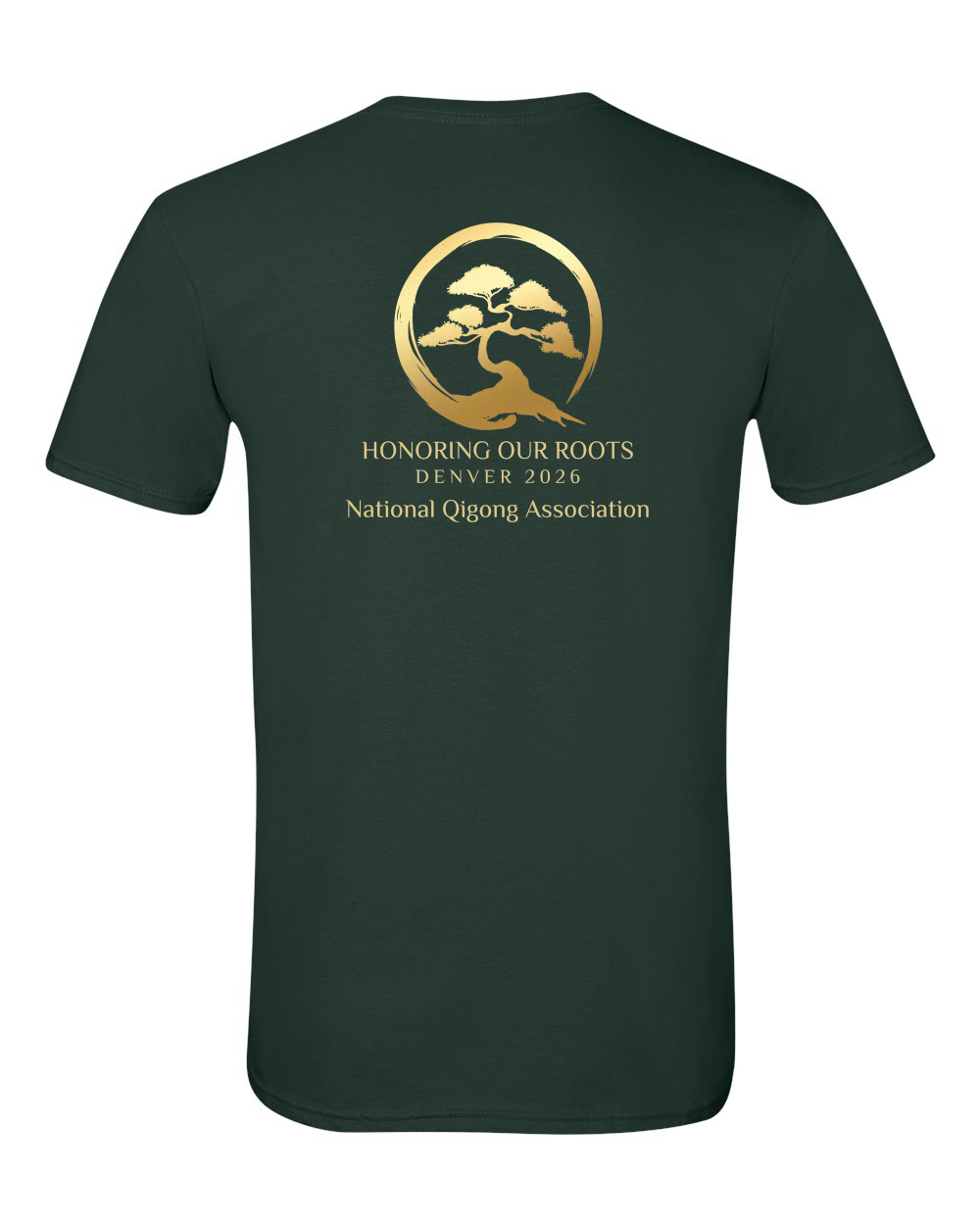 National Qigong Association Unisex Softstyle® T-Shirt with Full Logos - 64000