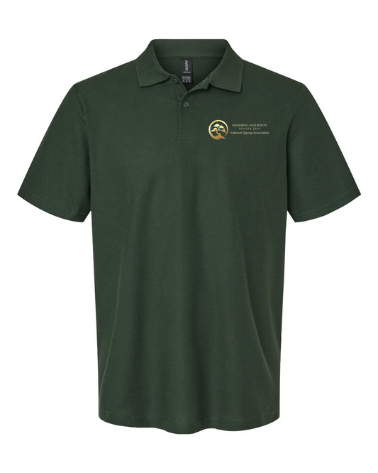 National Qigong Association Unisex Softstyle® Pique Polo - 64800