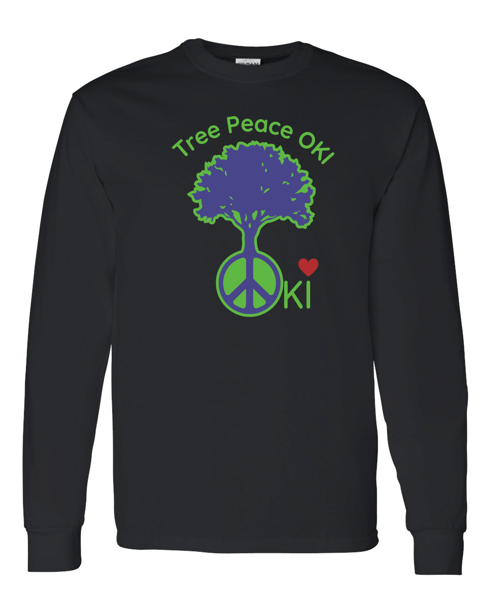 Tree Peace OKI Unisex Cotton™ Long Sleeve T-Shirt - 5400 (click for more colors)