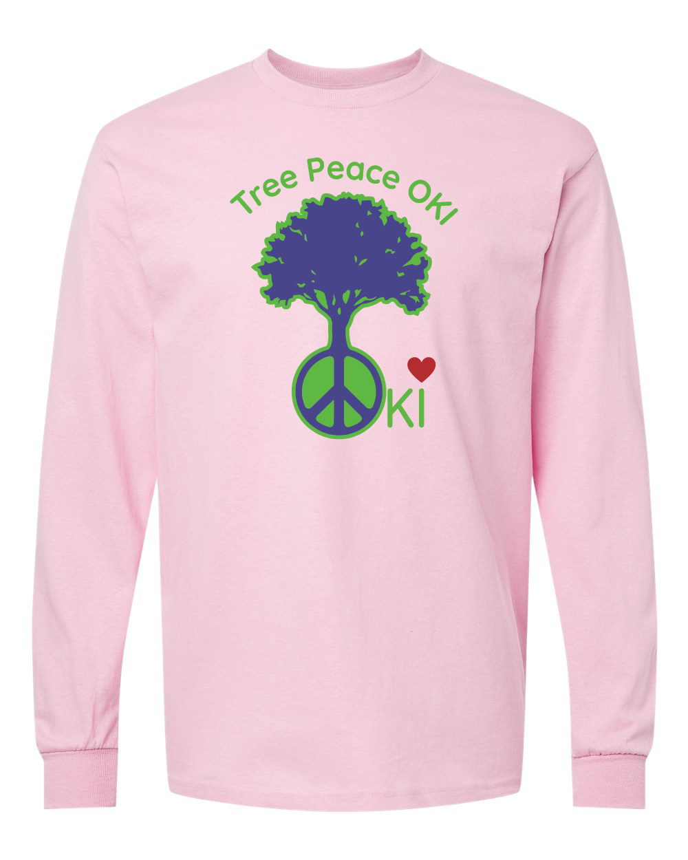 Tree Peace OKI Unisex Cotton™ Long Sleeve T-Shirt - 5400 (click for more colors)