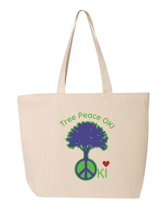 Tree Peace OKI 25L Zippered Tote - Q611