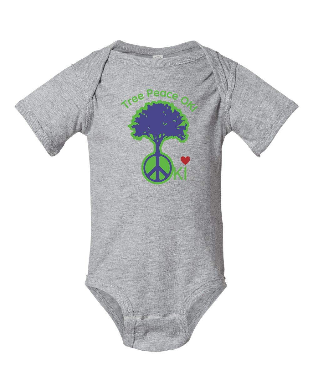 OKI Tree Peace Infant Fine Jersey Bodysuit (click for more colors)
