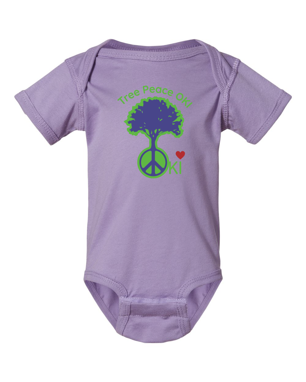 OKI Tree Peace Infant Fine Jersey Bodysuit (click for more colors)
