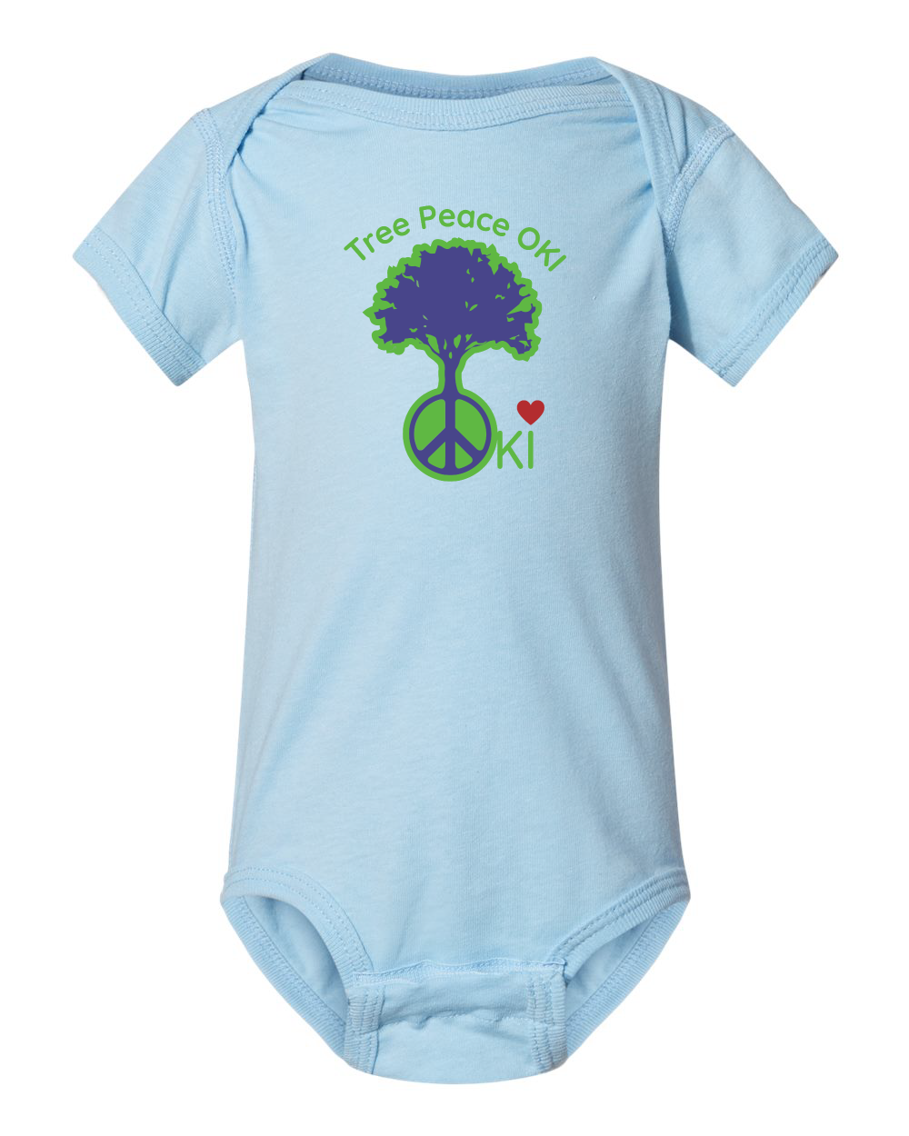 OKI Tree Peace Infant Fine Jersey Bodysuit (click for more colors)