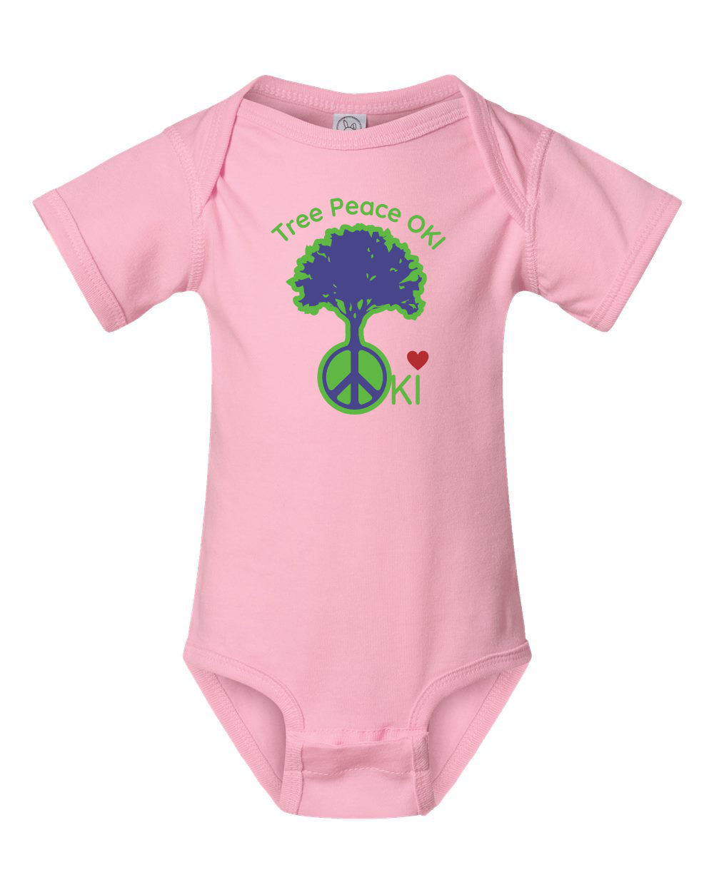 OKI Tree Peace Infant Fine Jersey Bodysuit (click for more colors)