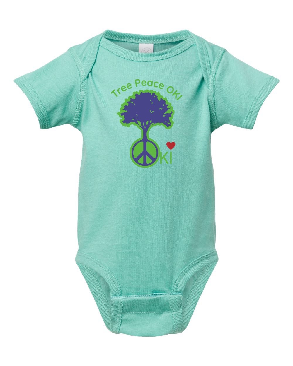 OKI Tree Peace Infant Fine Jersey Bodysuit (click for more colors)