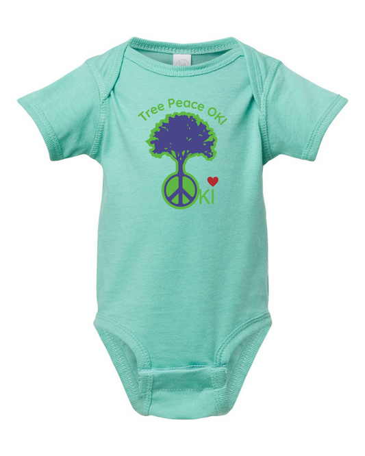 OKI Tree Peace Infant Fine Jersey Bodysuit (click for more colors)