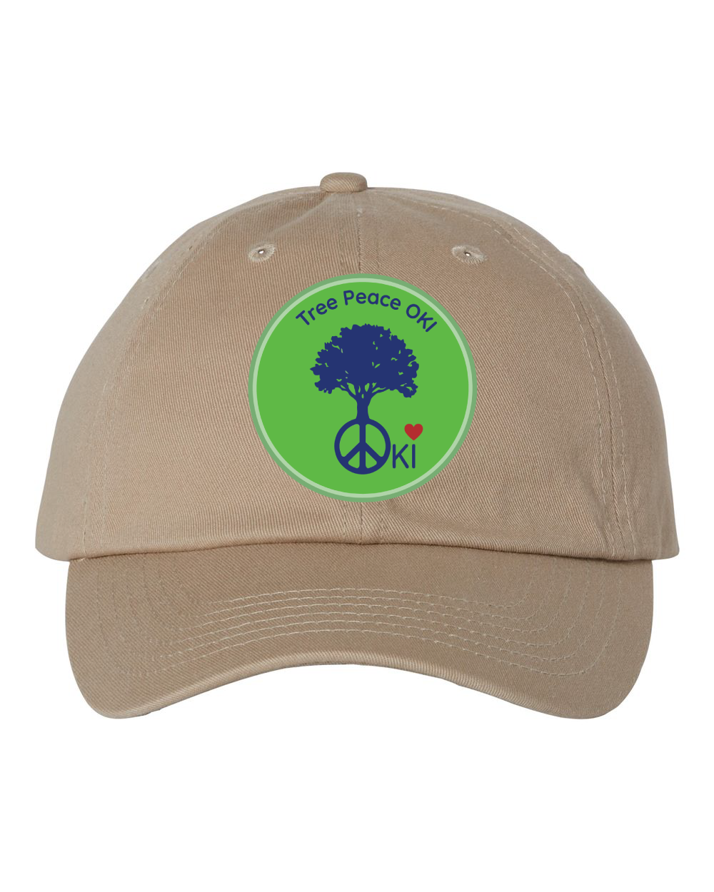 Tree Peace OKI Bio-Washed Classic Dad Hat (click for more colors)
