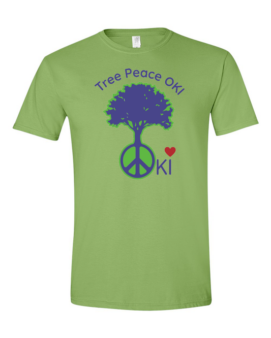 Tree Peace OKI Unisex Softstyle® T-Shirt - 64000 (click for more colors)