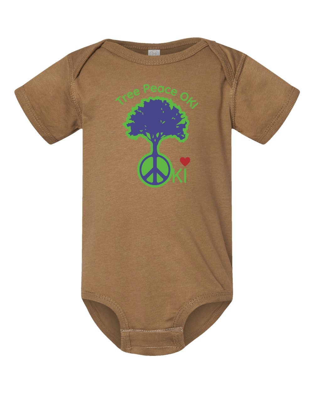 OKI Tree Peace Infant Fine Jersey Bodysuit (click for more colors)