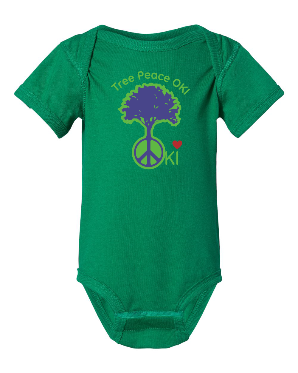 OKI Tree Peace Infant Fine Jersey Bodysuit (click for more colors)