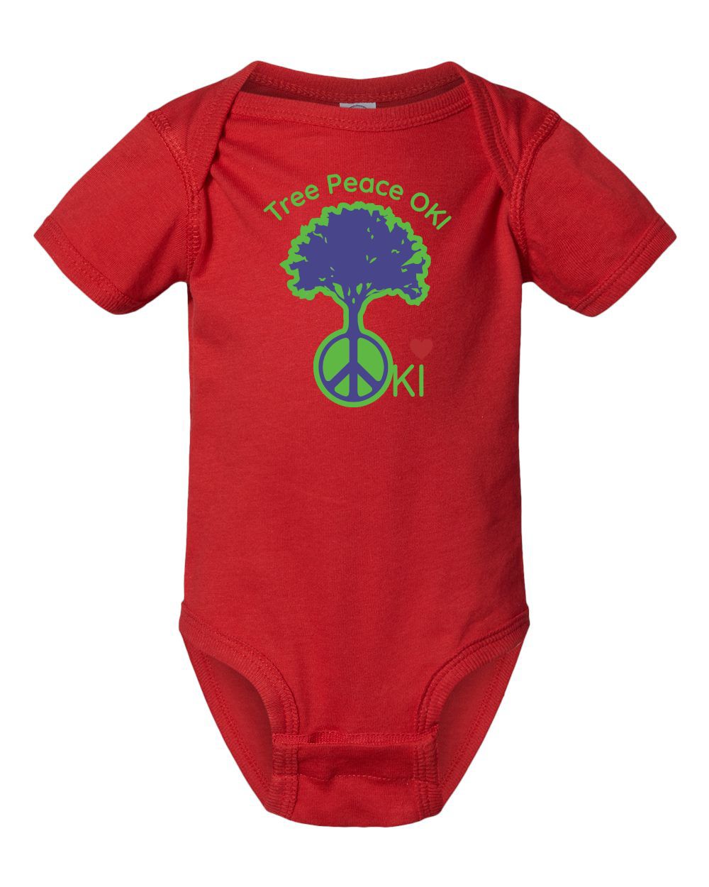 OKI Tree Peace Infant Fine Jersey Bodysuit (click for more colors)