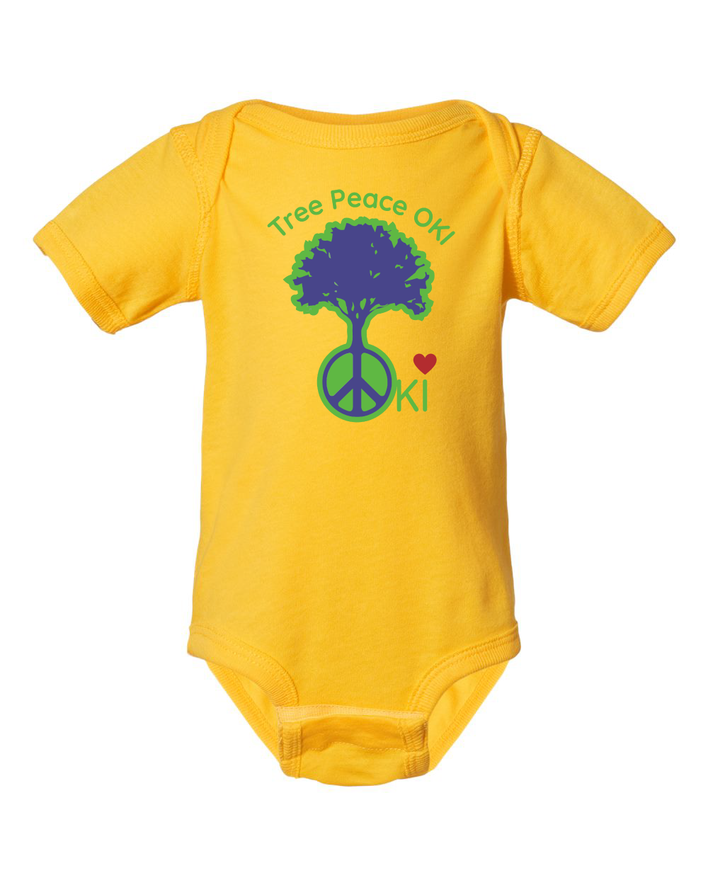 OKI Tree Peace Infant Fine Jersey Bodysuit (click for more colors)