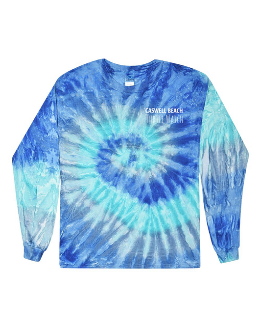 2026 Caswell Beach Turtle Watch Adult Tie-Dye Long Sleeve T-Shirt