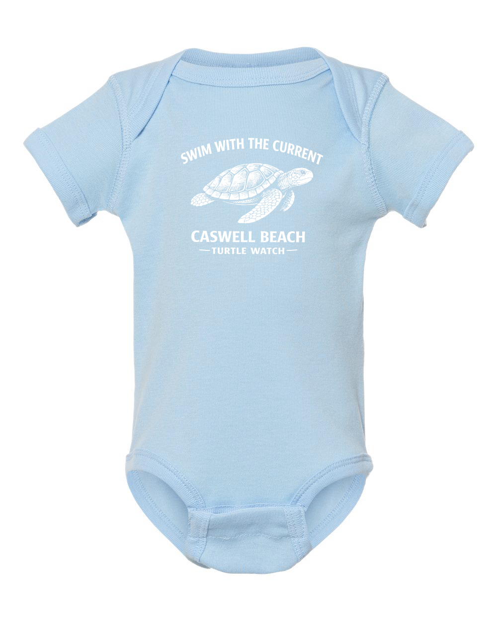 2026 Caswell Beach Turtle Watch Infant Fine Jersey Bodysuit (click for more colors)